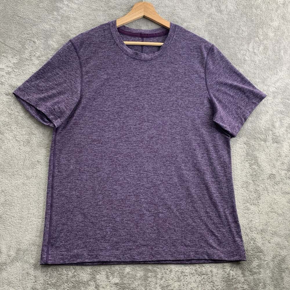 Lululemon Shirt Men M Metal Vent Tech Purple Performance Athleisure Workout Gym